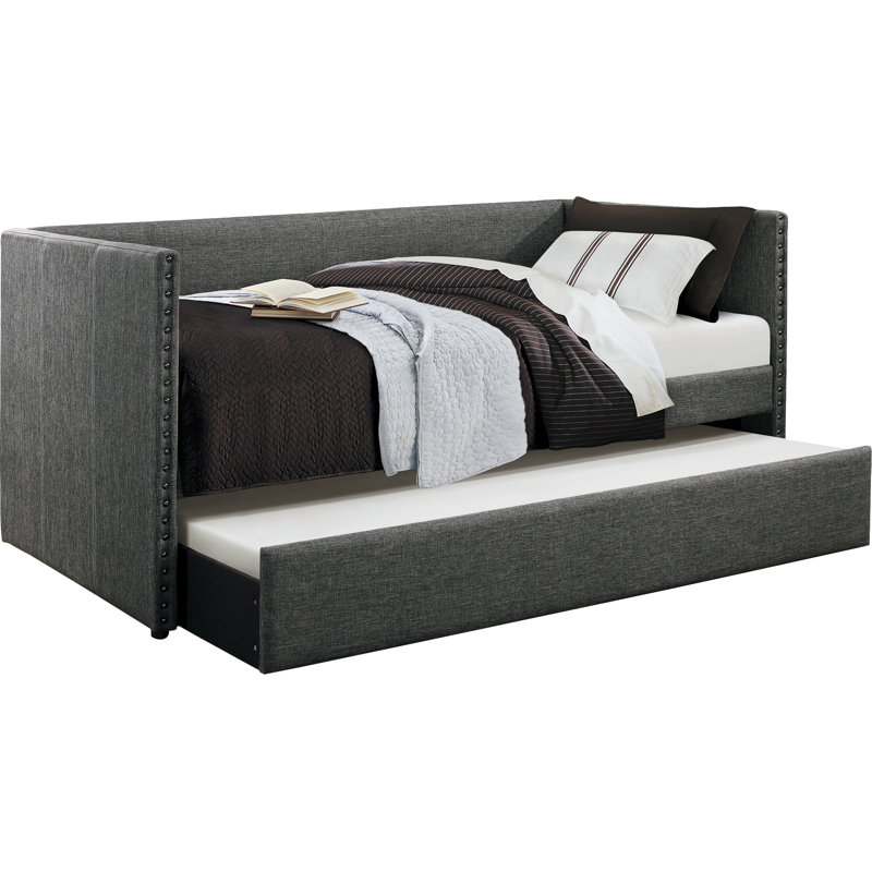 Lit de jour avec couchette Yelton, Gris