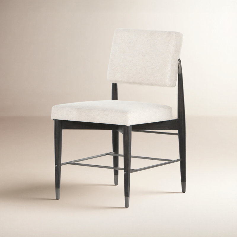 Anton Upholstered Dining Chair, Ivory Fabric