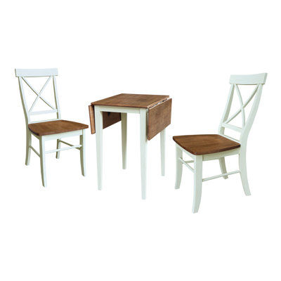 Donalynn 3 Piece Drop Leaf Dining Set