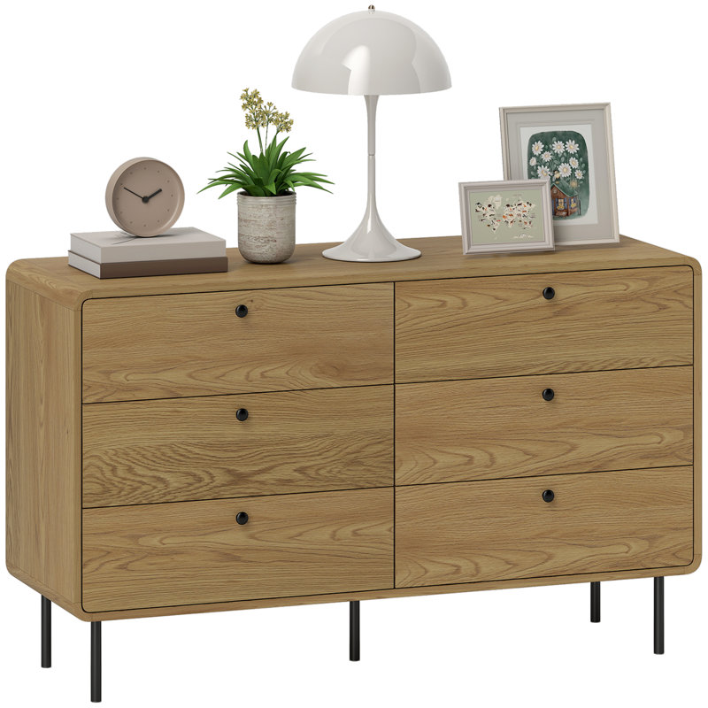 120cm W 6 - Drawer Chest of Drawers