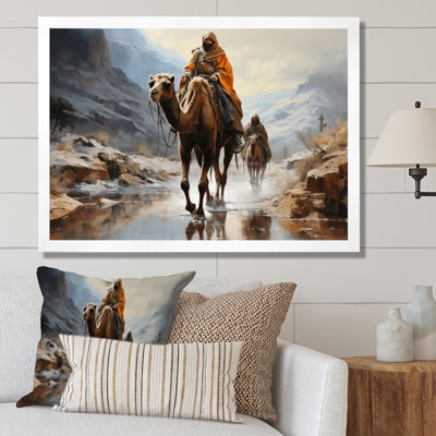 «Camel Desert Wanderer Collage», reproduction sur toile