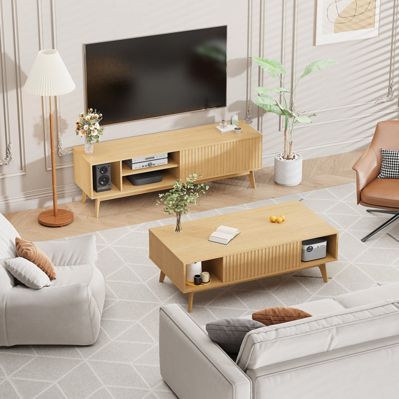 Harkness TV Stand for TVs up to 60", Oak