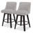 Hokku Designs & Makiba 360° Swivel Counter Height Bar Stool - CertiPUR-US Foam, Solid Wood Frame, Linen Upholstery-718174141-717743518