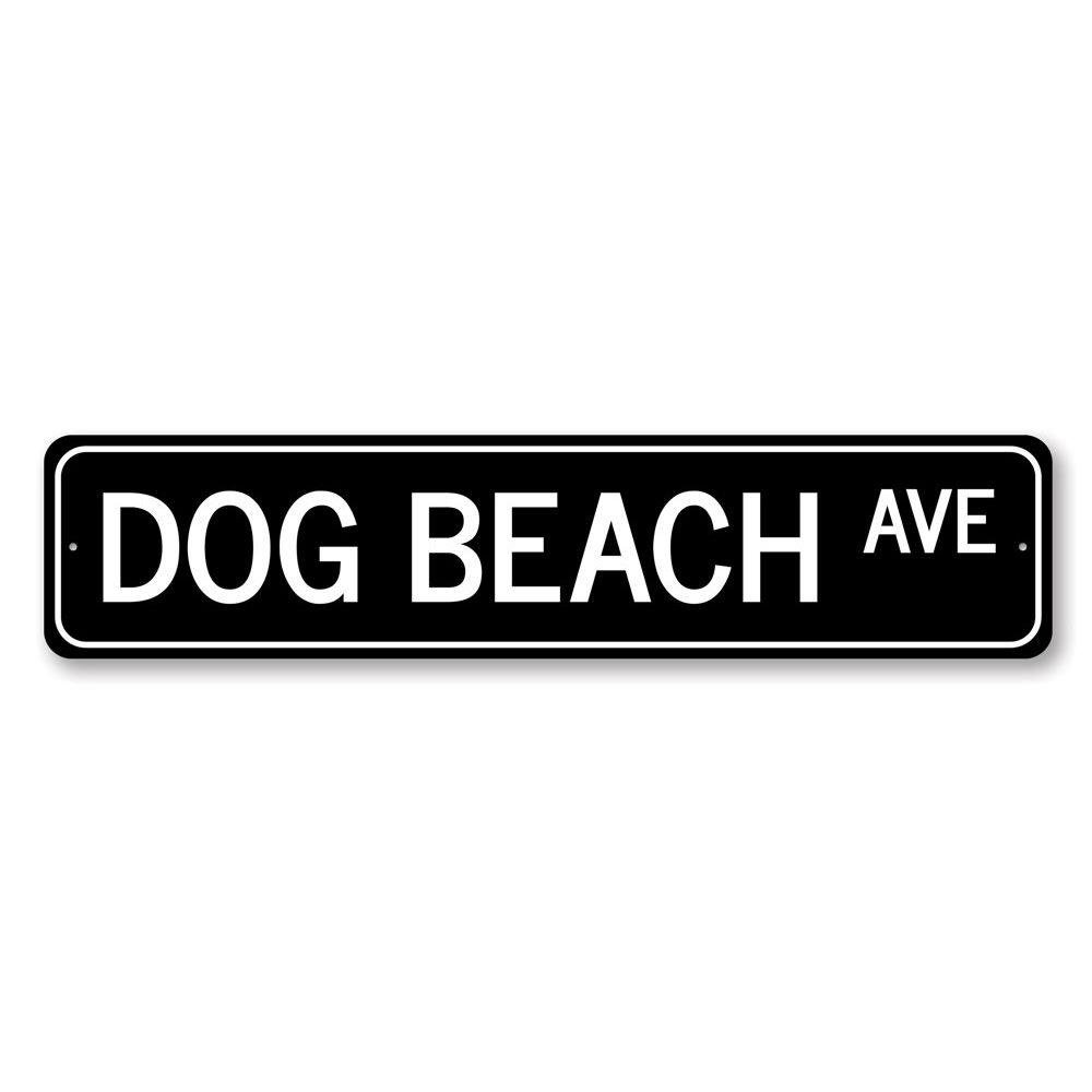 Dog Beach Avenue Custom Aluminum Sign Lizton Sign Shop, Inc 