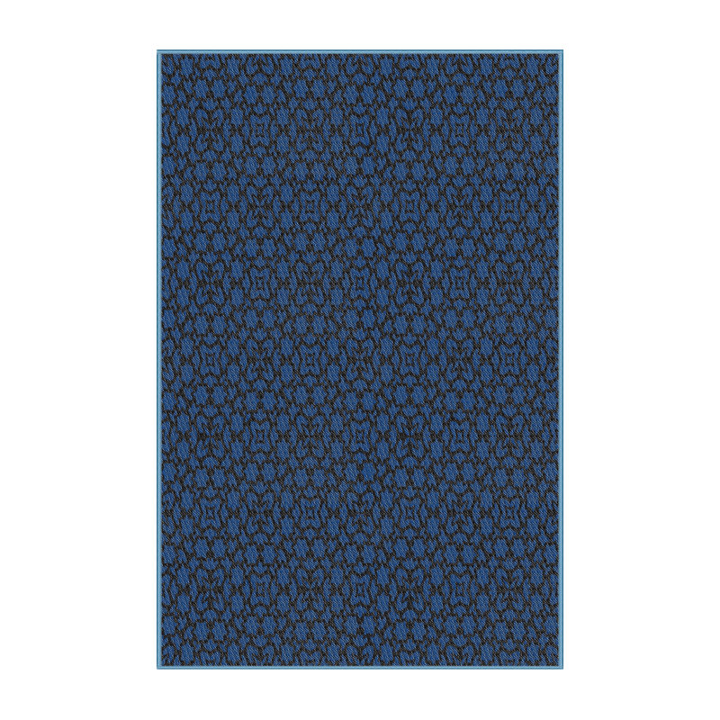 Tapis bleu marine à motifs Jaimes, Rectangle 5 pi x 7 pi