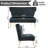 Vardell Fabric 48'' Reception Loveseat-1880453353