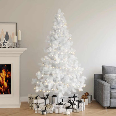 Artificial Half Pre-lit Christmas Tree with Stand Party Decoration PVC
