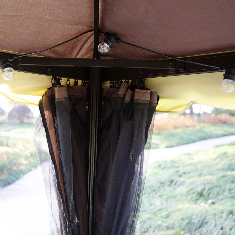 Jenifer 13 Ft. W x 10 Ft. D Steel Patio Gazebo