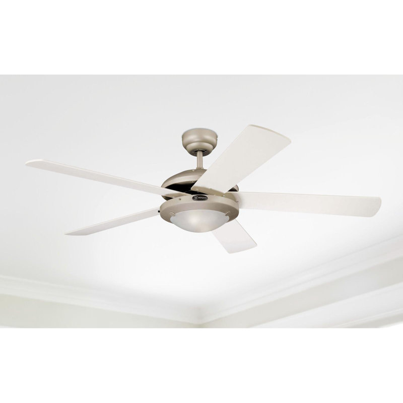 132 Cm Ceiling Fan, Titanium / Light Maple or White