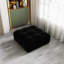 Repose-pieds carré standard en velours Jesse-812996240