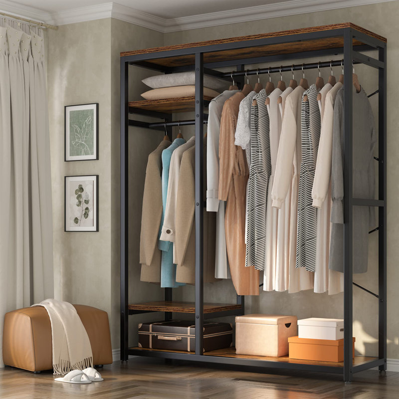 Amalda 47.3" Clothing Rack with Shelves