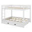 Wood Bunk Bed With Ladder And Trundle-676337623