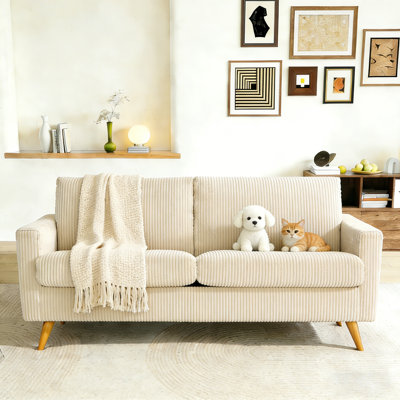 Canapé 68 po Mid-Century Modern