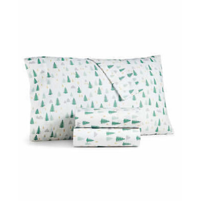Martha Stewart Collection Holiday Printed 4 Pc. Sheet Set, Full