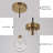1-light Transparent Teardrop Glass Pendant Light