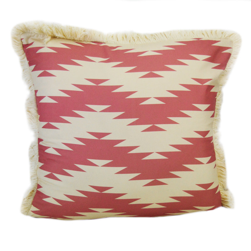 Coussin décoratif à franges Zig Zag Donna