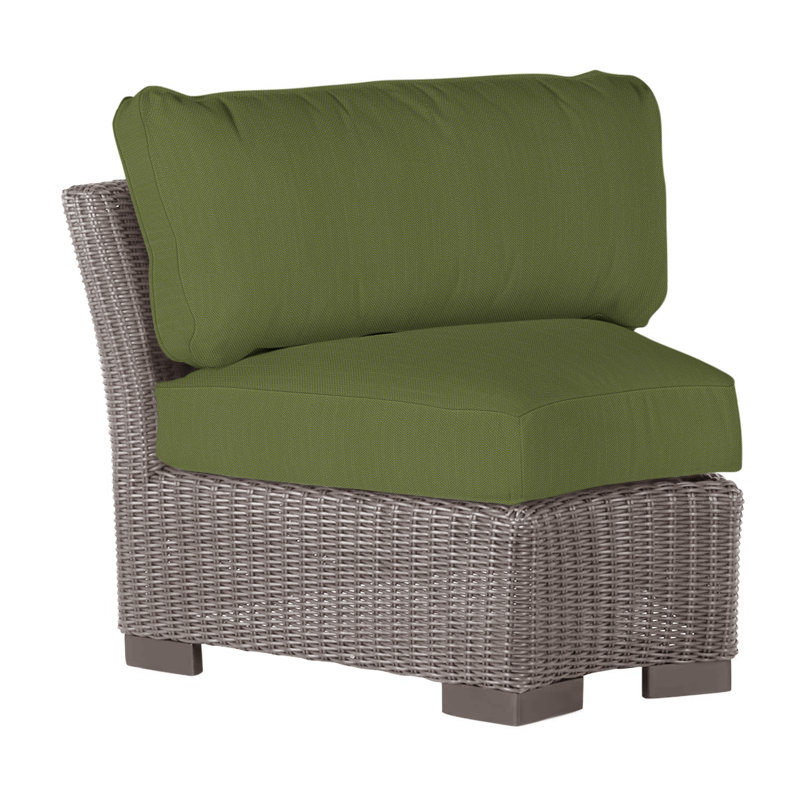 Club Woven Patio Chair with Cushions, No Welt, Indigo Velvet, Oyster
