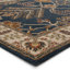 Poeme Wool Area Rug in Dark Blue/Cream/Orange-1873902072