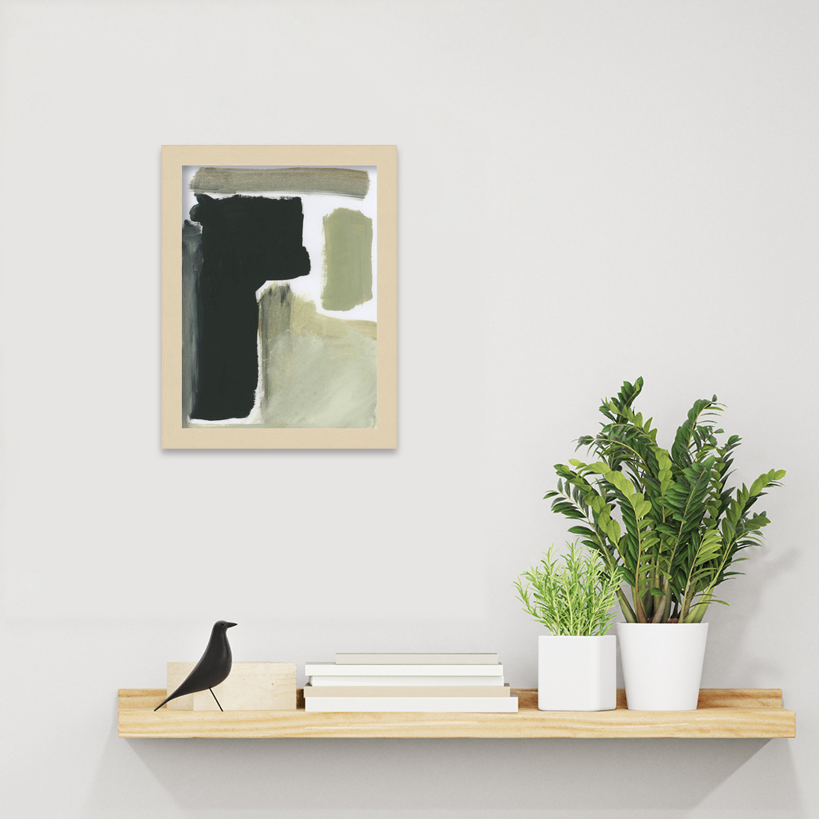 Cleve "Total" Print by Dan Hobday, Brown, 13" H x 10" W