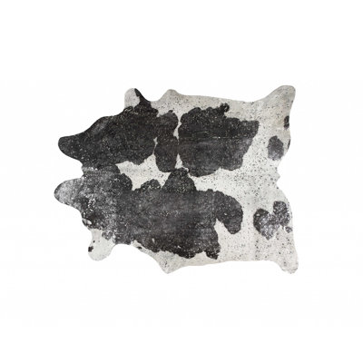 Tapis vache area black Barragan