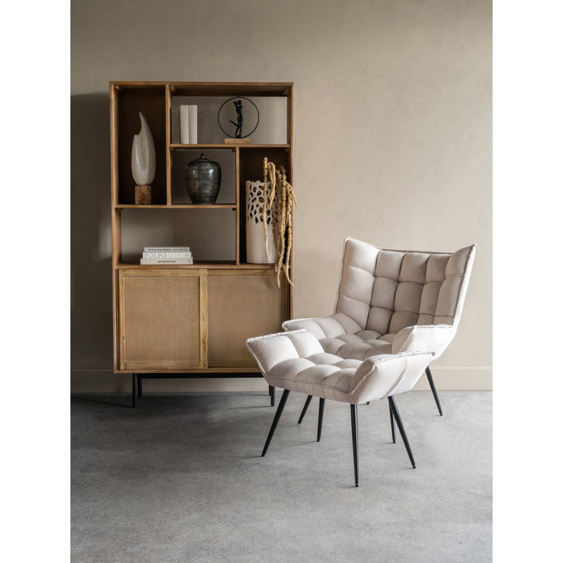 Abrahem 180cm H x 100cm W Solid Wood Standard Bookcase