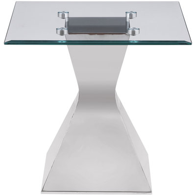 Jenny Rectangular Coffee And End Table Set Chrome
