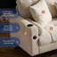 Canapé 3 places en L en chenille avec repose-pieds amovible et rangement-428499629