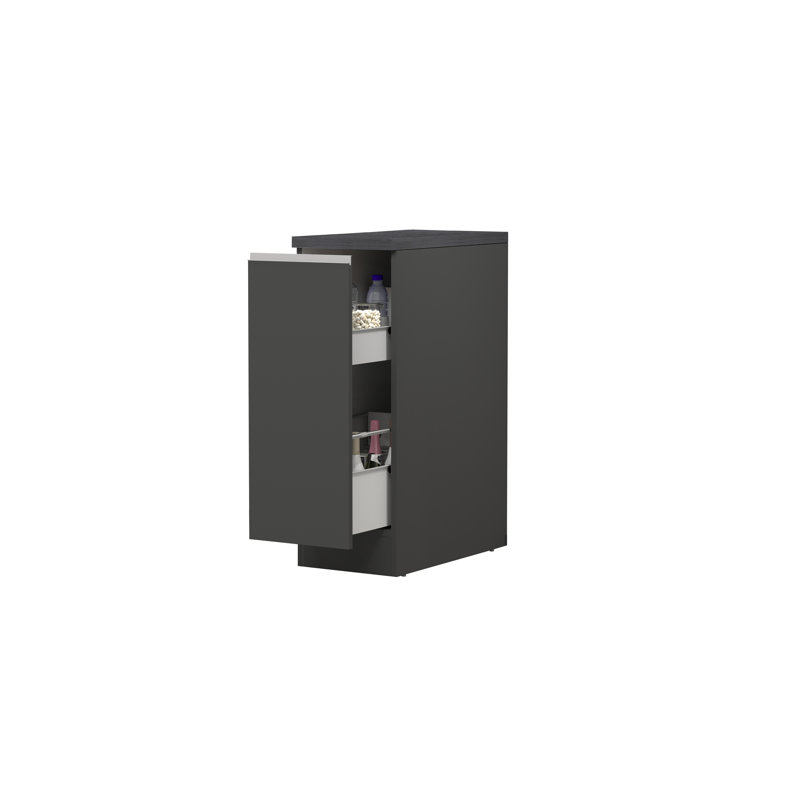 Pameal Kitchen Pantry, Gray