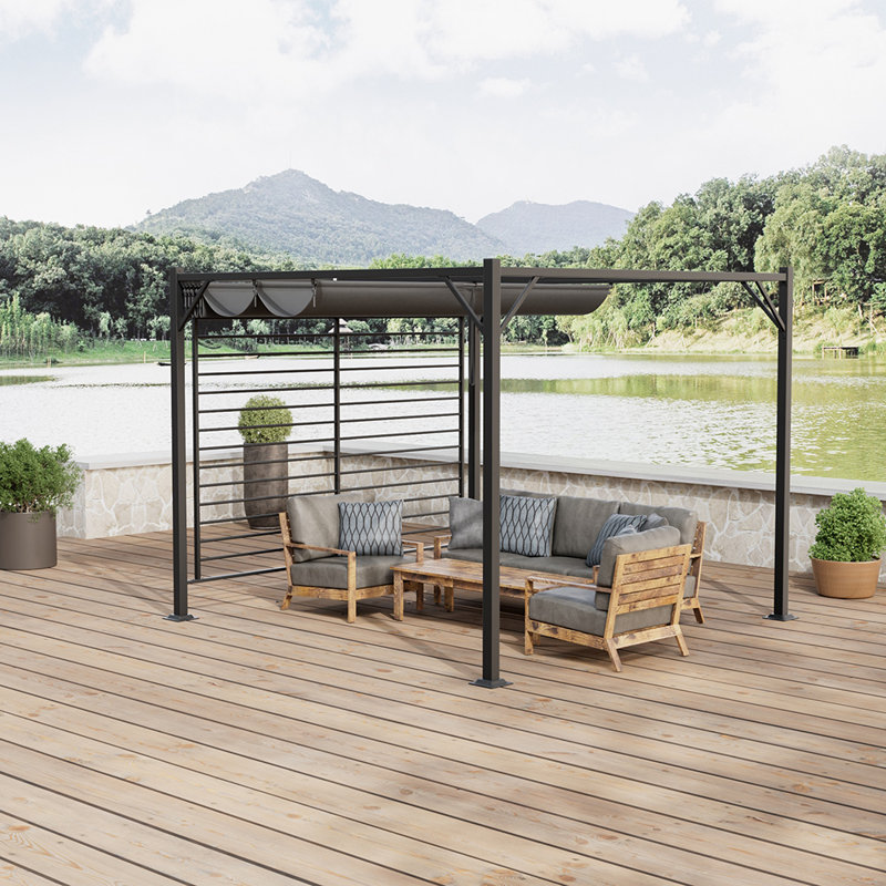 2.3m x 3m Metal Pergola