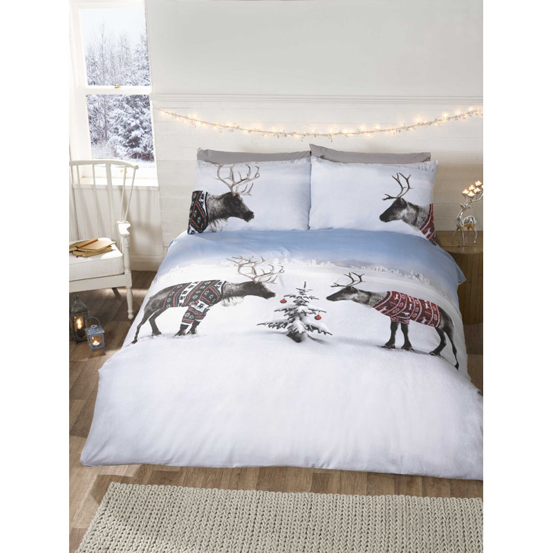 Nickerson Wildlife Duvet Cover Set with Pillowcases, Double Duvet Cover + 2  Pillowcases