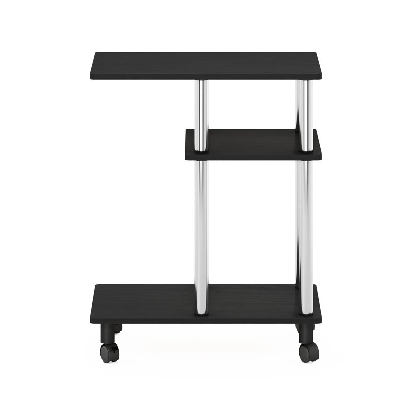 Elysant Plastic / Acrylic Bathroom Shelves, Americano/Stainless Steel