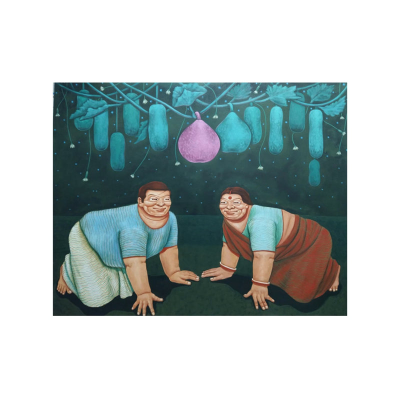 À la nuit étoilée | Acrylique sur toile | Apuri Karati