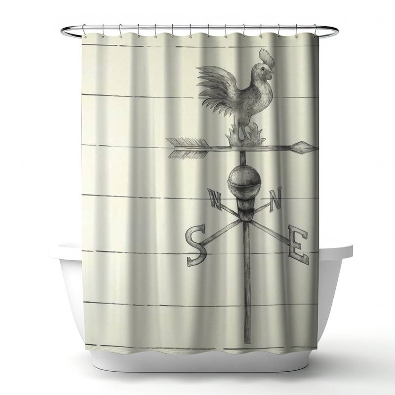 Shower Curtain MI84 – Polyester Shower Curtain, Dye Sublimation Print, 71" W × 74" L