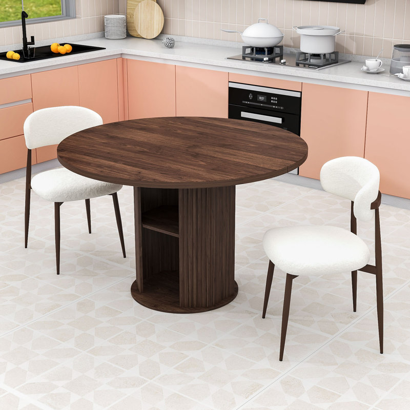 Ensemble de table de salle à manger avec chaises, Noyer, Noyer, Noyer