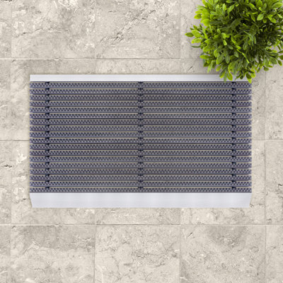 Fußmatte Bristol - Robuste Türmatte mit Aluminiumkante 45 x 75 cm