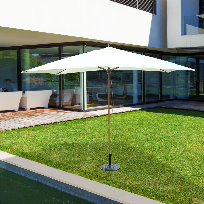 Firenze 295cm X 200cm Rectangular Market Parasol, Cream