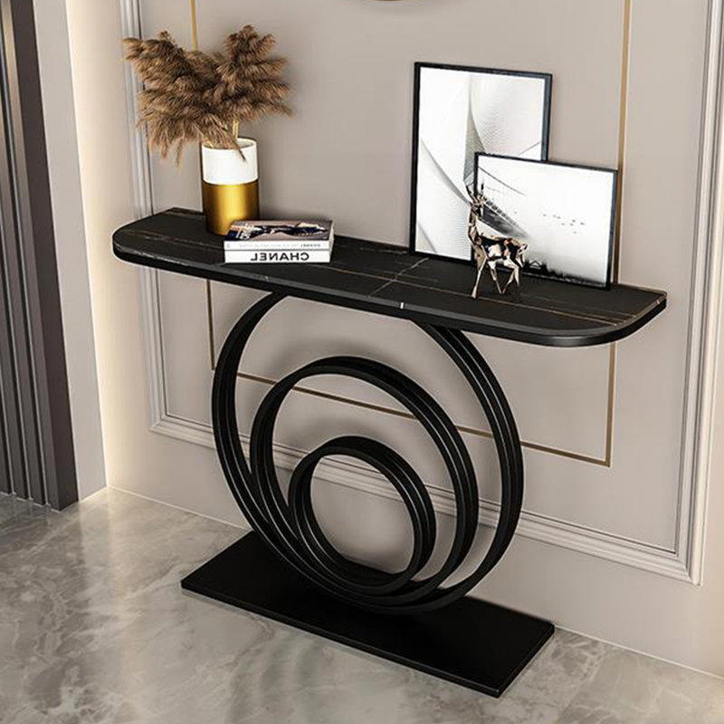 Console Table, Black, Black, 31.5" H x 63" W x 11.8" D