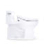 TOTO Ultramax Low Profile WASHLET+ S5 One-Piece Elongated 1.28 GPF Universal Height Toilet with CEFIONTECT, Cotton White - MW6183446CEFG#01