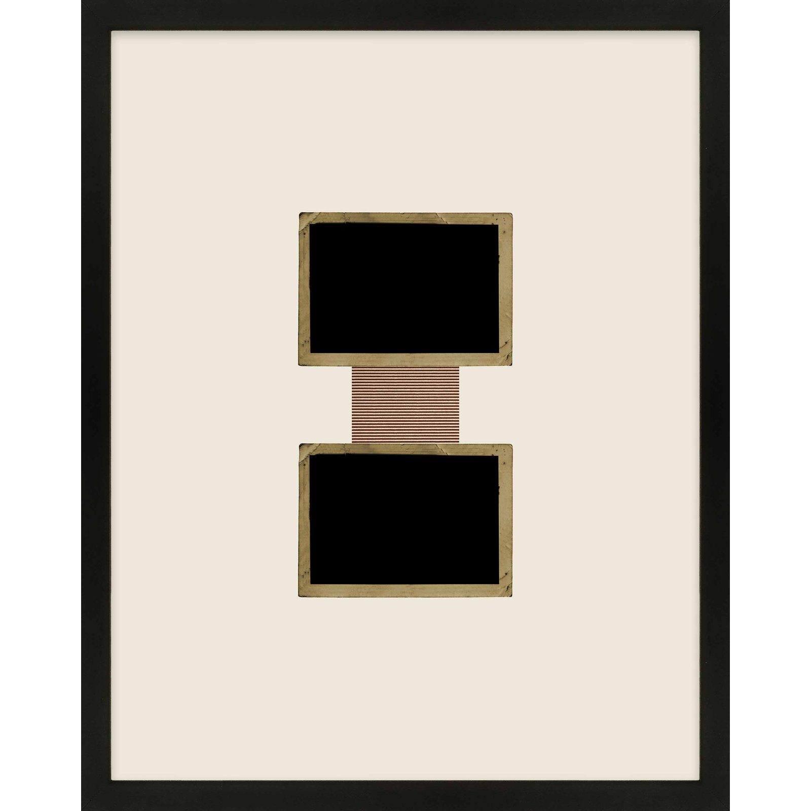 Cassara "Column 1" Print by Eleni Psyllaki, Black Framed, 38" H x 30" W  x 1.25" D