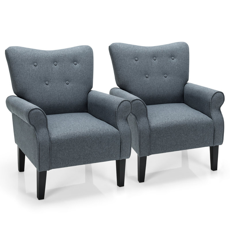 Fauteuil en lin capitonné l 28,5 po Brittenham