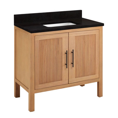 36"" Ayanna Single Bathroom Vanity Set with Rectangular Undermount Sink -  Signature Hardware, 481777