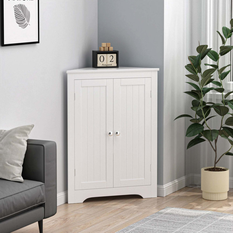 Armoire de plancher au sol avec 2 portes et tablettes réglables