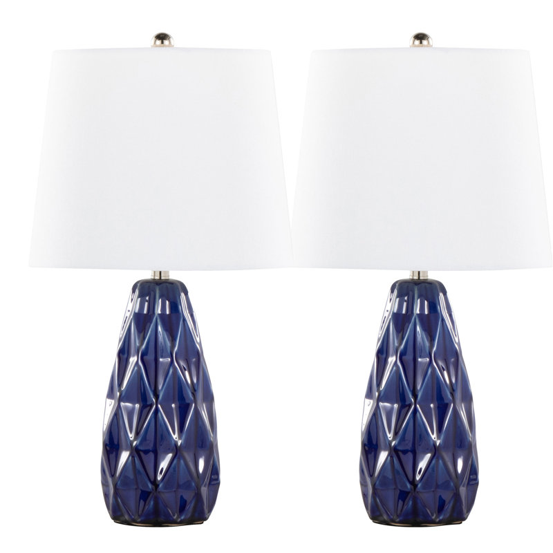 Lampe d'appoint contemporaine en céramique - ensemble de 2