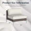 Wicker Outdoor Armless Lounge Chair-54095282