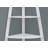 Hewitt Triangular Laminate Bookcase with Space Saving Contemporary Etagere for Office, Bedroom Corner Spaces-401620214-401620209