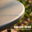 Round Metal Outdoor Side Table , 48cm cm W 48cm cm D-1012088675