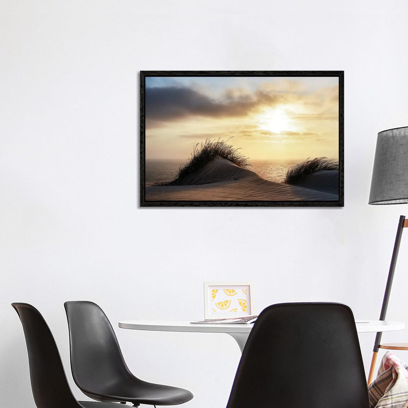 Dune - Denmark 1 Piece Wall Art on Canvas, 101.6 cm H x 66.04 cm W, Black Floater Framed