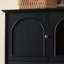 Buffet en bois massif noir