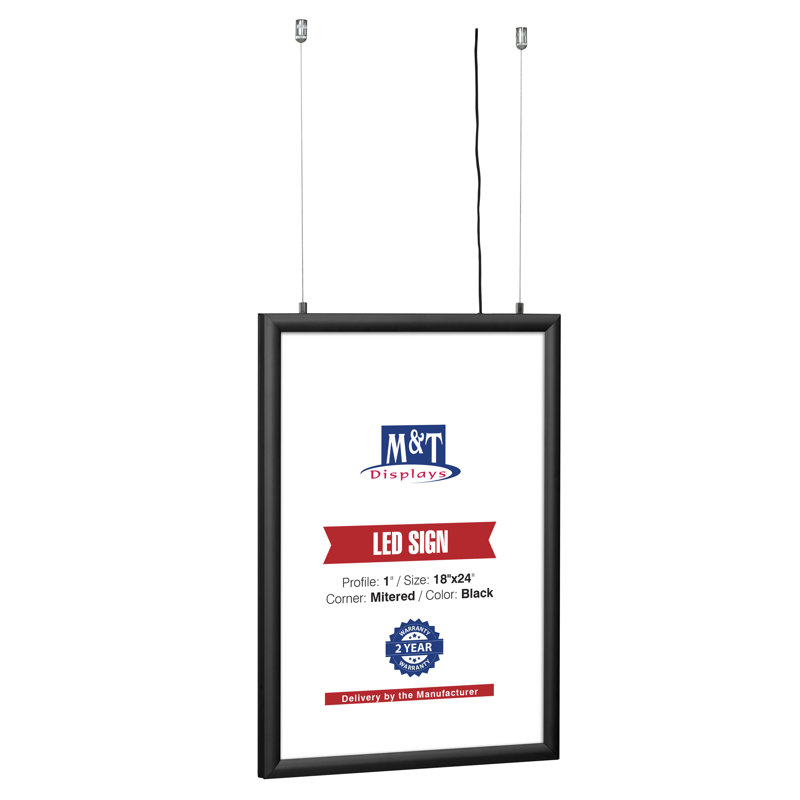 ULB25CB0CSP Black Metal Picture Frame, 18" x 24"