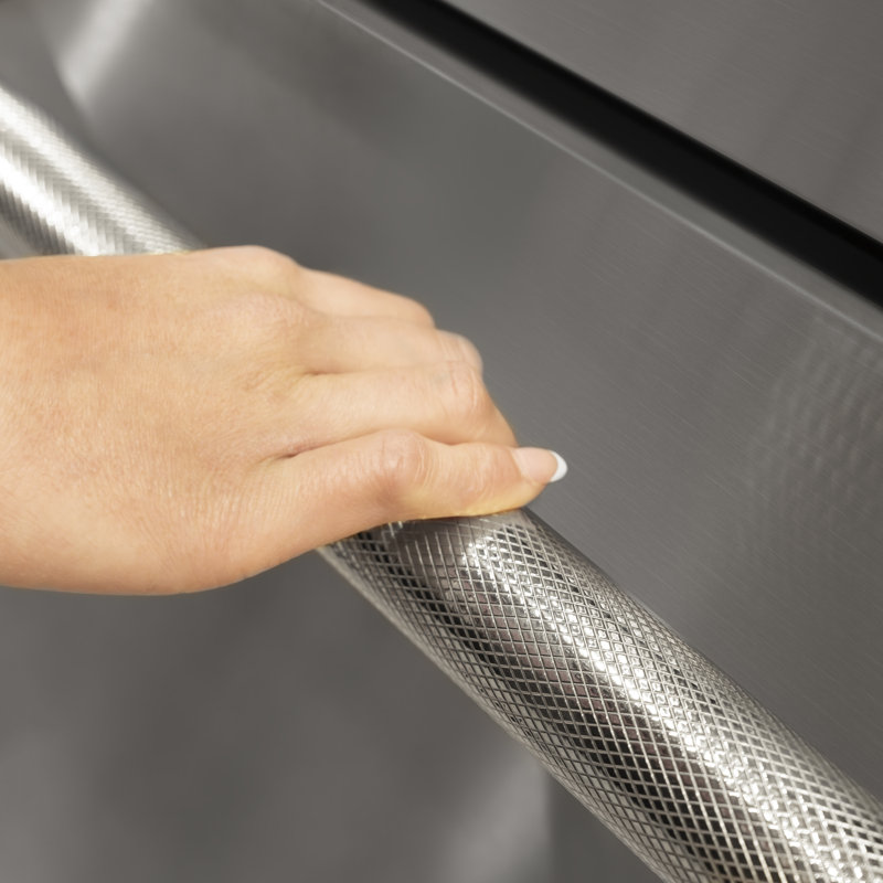 ZLINE Autograph Edition Touchstone Refrigerator Drawer Helix Handles (Set of 2) in Polished Nickel, Polished Nickel